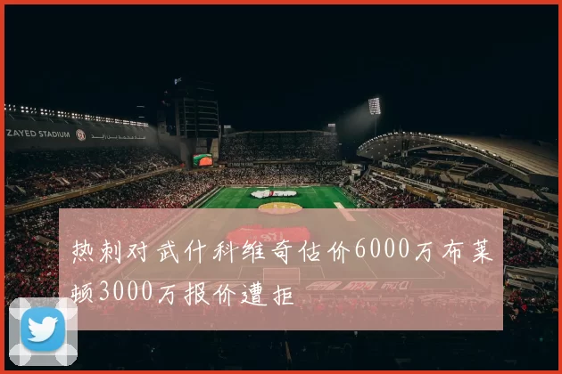 热刺对武什科维奇估价6000万布莱顿3000万报价遭拒